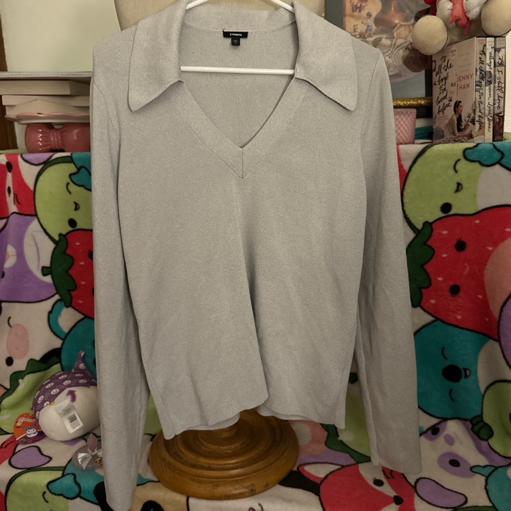 Express collared long sleeve